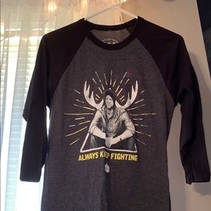 Always Keep Fighting Baseball T-shirt